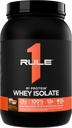 القاعدة 1 R1 Whey Isolate - with 25g Protein " 6g BCAA Exclusively from Isolated " Hydrolyzed Sources for Workout Recovery (2 Pounds*, Chocolate Peanut Butter)