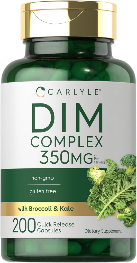 Carlyle DIM Suplemento para Mulheres e Homens .. 350mg .. 200 Conde .. Vegetarian, Non-GMO & Gluten Free Complex