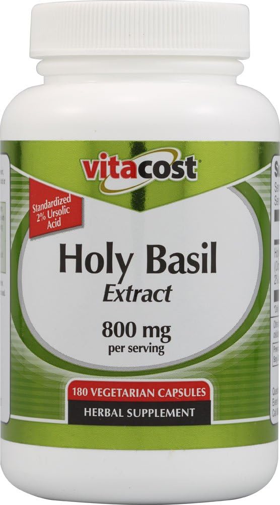 Vitacost Holy Basil Extracto - 800 mg por porción - 180 cápsulas vexetarianas