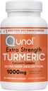 Quhol Turmeric Curcumin Capsules, 1000mg Extra Strength Suplement, Patented Hydro- Soluble Technology, Alternatif Turmeric Curcumin dengan Black Pepper, 60 Vevgie Capsules