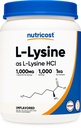 Nutricost L-Lysine Powder 1KG (2.2lbs) - Pure L-Lysine, Non-GMO, Gluten Free