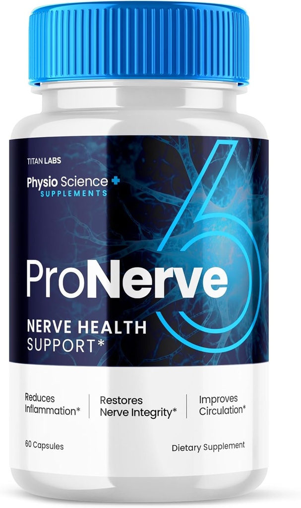 Pro Nerve 6 Capsules Advanced Nerve Health Support, Pro Nerve 6 Dietary Supplement Capsules ProNerve Advanced Formula Nerve Support Supplement for Men Women Optimal Health Support (60 capsules)