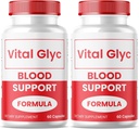 Vital Glyc kapsulak - Odol-laguntzaren formula ofiziala, Vital Glyc Blood Vessel Cleaner, Vital Glyc Glyco Optimizer Pills, Osasun eta Ongizate orokorra onartzen du, Vital Glyc Powder (120 kapsulak)