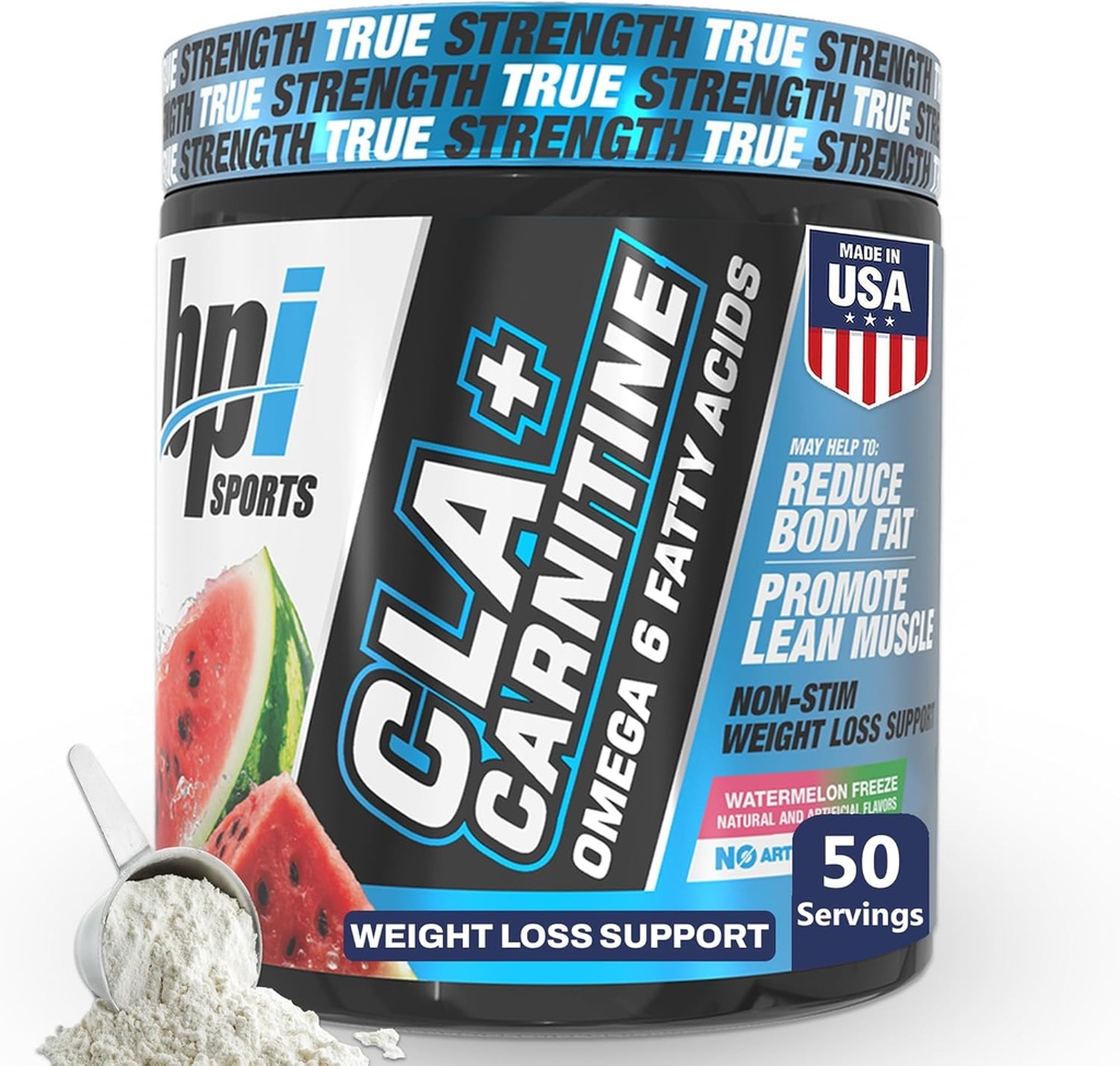 BPI Sports CLA +Carnitine - CLA L Carnitine & Linoleic Acid - Çıxış qayıtma, Metabolism & Lean Muscle - Caffeine Free - Sumelon Freeze - 50 Xidmət - 12.34 oz