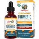 MARYRUTH'S Organics Organic Turmeric Liquid Extract | Sugar Free | USDA Organic | Organic Turmeric Supplement | Non-GMO | Gluten Free | Vegan | Alcohol-Free Tincture | 1 Fl Oz