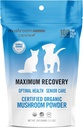 Om Mushroom Matrix Pet - Canine ® 124; Maksimalus atkūrimas ® 124; JAV Grown Humanic-Class Organic Mushroom Pol Additive ® 124; Optimal Health & Senior Care for Toys & Cats ® 124; 100 Grams, 3.5 oz
