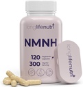 LongLifeNutri NMNH 300mg(二氢氧化亚硝基苯单核苷酸) - 120 Vegan Capsules, 2-Month供应, NMN 替代品,NAD 能源和长寿补编,实验室测试,美国制造