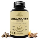 Organic Ashwagandha Root & Irish Sea Moss Capsules 3,600 mg with Black Seed Oil & Burdock Root – Stress, Mood, Energy & Sleep Support Supplement for Women and Men – Vegan, Non-GMO, 120 Capsules