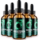NutraRize (5 Pack) Prosteron Drops, All-Natural Prostate Health Supplement, Premium Vitamin to Support Healthy Circulation, Official Prosteron Formula Reviews (150 Servings)
