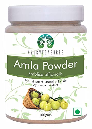 AYURVEDASHREE Amla Fruit Powder (Amalaki) 100 Gm | Raw and Non GMO | Rich in Antioxidant Vitamin C | Vegan | 100% Raw from India | Emblica Officinalis | Indian Gooseberry
