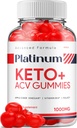 Platinum Keto ACV Gummies - Advanced Formula Platinum Keto Plus ACV Gummies Apple Cider Vinegar Platinum ACV Gumies Хранителни добавки Отзиви Мъже Жени (60 Gumies)