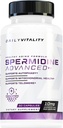 Penambahan Spermidi dan Penambahan Spermidium Tinggi Cutler Nutrition 99% Standar Spermidine Suplemen untuk Pria & Women untuk Enhanced Longevity Heart Teleomere and Brain Dukungan (60 Hamba)