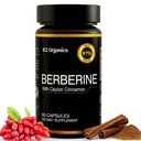 Berberine with Ceylon Cinnamon 1200mg (60 Capsules) – 97% Purity- Non-GMO, Gluten-Free, Lab-Tested Vegan Berberine Supplement