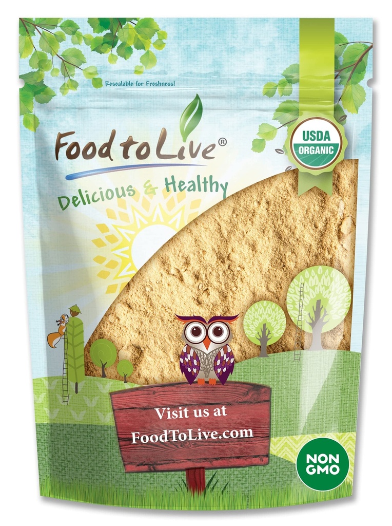 Food to Live Organic Maca Powder, 4 Ounces Gelatinized, Non-GMO, Kosher, Vegan, Bulk