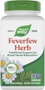 Nature's Way Feverfew Herb, Perinteinen tuki Verialus rentoutuminen*, 380 mg per Serving, ei-GMO-hanke todennettu, 180 Vegan kuumetauti kapselit (Pakkaus toukokuussa Vary)
