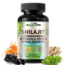 Himalayan Shilajit Capsules：Purified Himalayan Shilajit Extract - Natural Energy & Stamina Support-Vegan, Non-GMO Ancient Fulvic Acid & Humic Acid Natural 60 Capsules