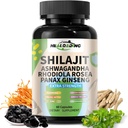 Himalayan Shilajit Kapszula Tisztított Himalayan Shilajit kivonat - Natural Energy & Stamina Support- Vegan, Non-GMO Ancient Fulvic Acid & Humic Acid Natural 60 kapszula