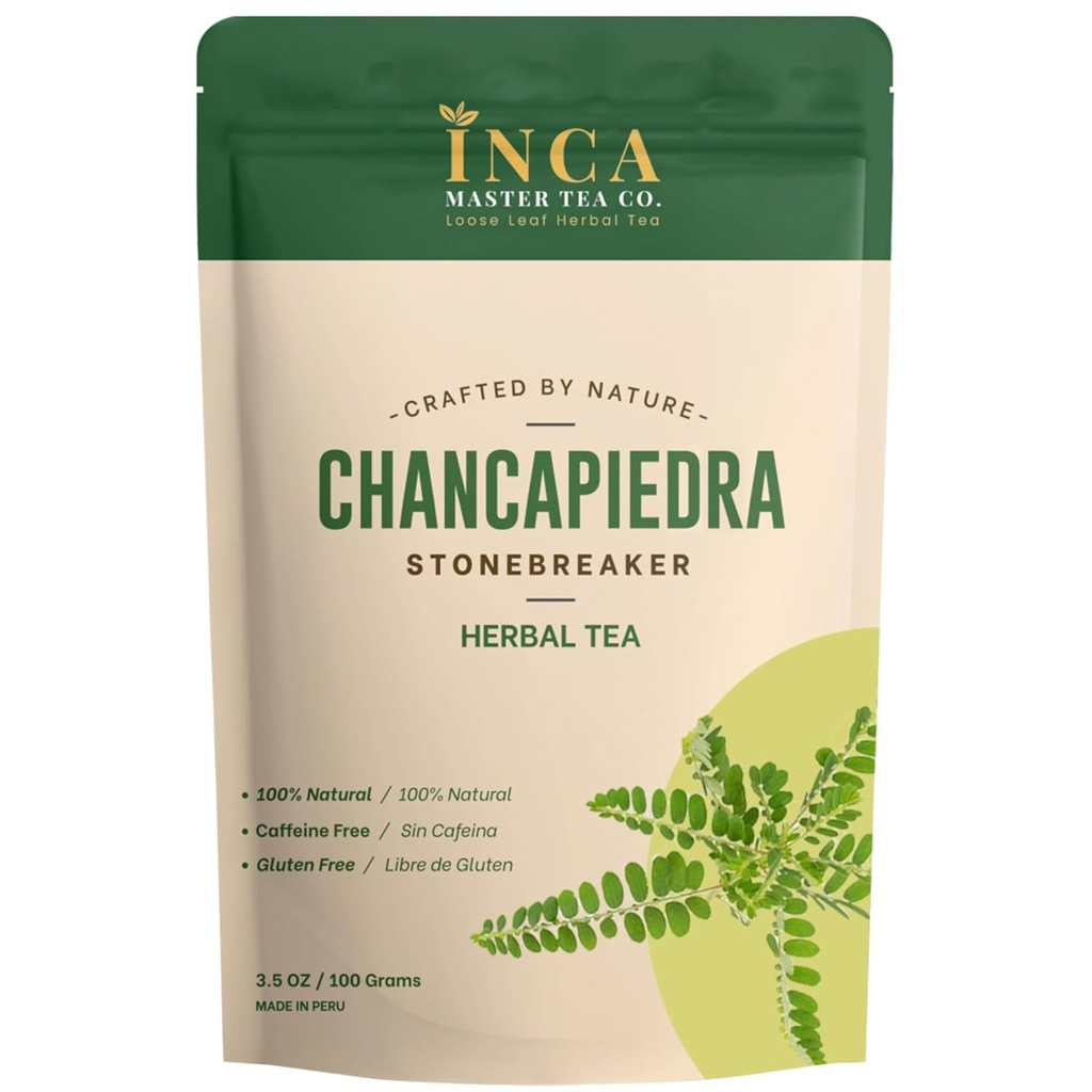 Inca Master Chanca Piedra Stone Breaker - 100% Natural Tea Kidney Stone Dissolver & Gallbladder Cleanse, 100 gramos (3.5 onzas) para Kidney Stone Support