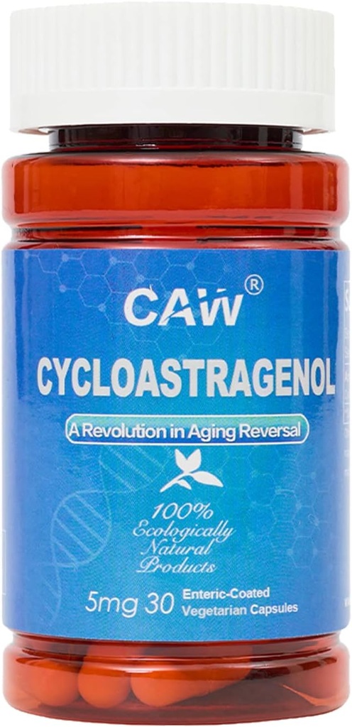 CCAW Hypersorpation Cycyloastragenol 98% 98% 5mg 30 capsutions | antition Telomerase Active | DNA immunity Boost Talehine access access (incy).