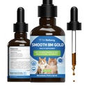 Pet Wellbeing Smooth BM Gold for Cats - Gentle Constipation Relief for Felines - Natural Herbal Supplement 2 oz (59 ml)