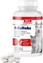 D-Kaltabs Phosphorus, Calcium Vitamin D3 Supplement för hundar och katter, Prenatal Pet Vitaminer, Dagliga Pet-Tabs, Stark Nail, Teeth Support, 84 Tabletter