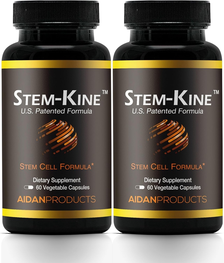 Stem-Kine Stem Cell Supplements, פרובאנס קליני להגדיל את תאים Stem, Pack של 2, קידום ריפוי ואנטי-Aging, 2 Pack של 60 קפסולות כל אחד