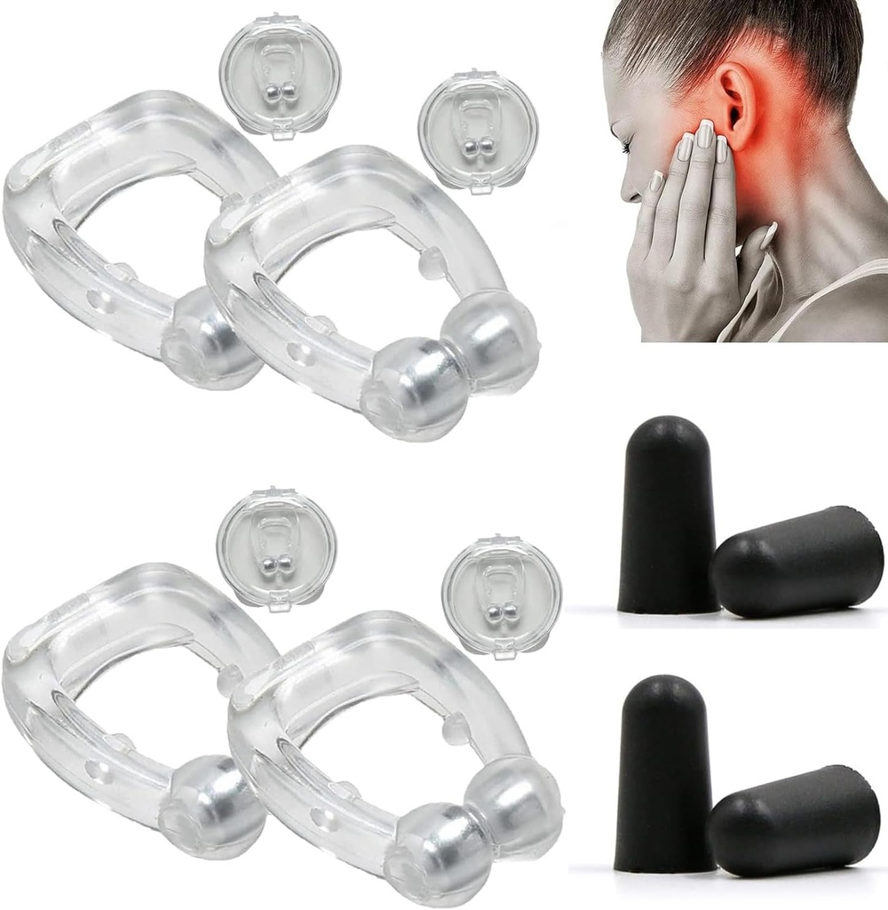Akueace Tinnitus Relief Device, Acupeace Anti Tinnitus Relief Ear Clip, Device for Stop Ear Ringing, Tinnitus Relief for Ringing Ears-2pairs