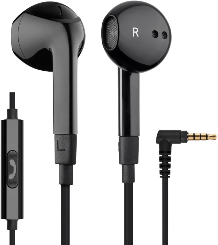 LuDOS FEROX Wired Earbuds in-Ear Headphone, 5 Year Warranty, Earphone with Microphone, Noise Iimoded for 3.5mm Jack Ear Buds for iPhone, Samsung, Computer, Laptop, Kid, School Students