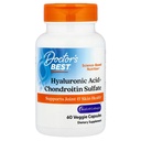 Doctor's Best Hyaluronic Acid with Chondroitin Sulfate Capsules - Joint Health Support Supplement for Women & Men, BioCell Collagen, Non-GMO, Gluten Free, Soy Free - 60 Veg Caps