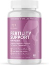 Promescent Fertility Suplement for Women with Prenenium Vitamin Vitamin C / D / B6 / B12, Zinc, Selenium & Ashwagandha untuk mendukung Ovanious Conception & Preception yang sehat, 120 Capsules