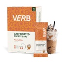 Verb Caffeinated Energy Bars Mocha Chip (26g, Pack of 16) 110-Calorie Delicious Low Sugar Energy Bar - Vegan Gluten Free On the Go Snack with 80mg Green Tea Caffeine, Only Real-Food Ingredients