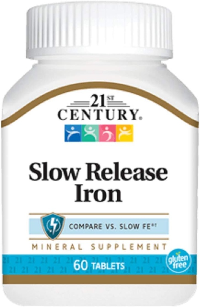 Slow Release Iron, Tablet 60 ea Pack של 6