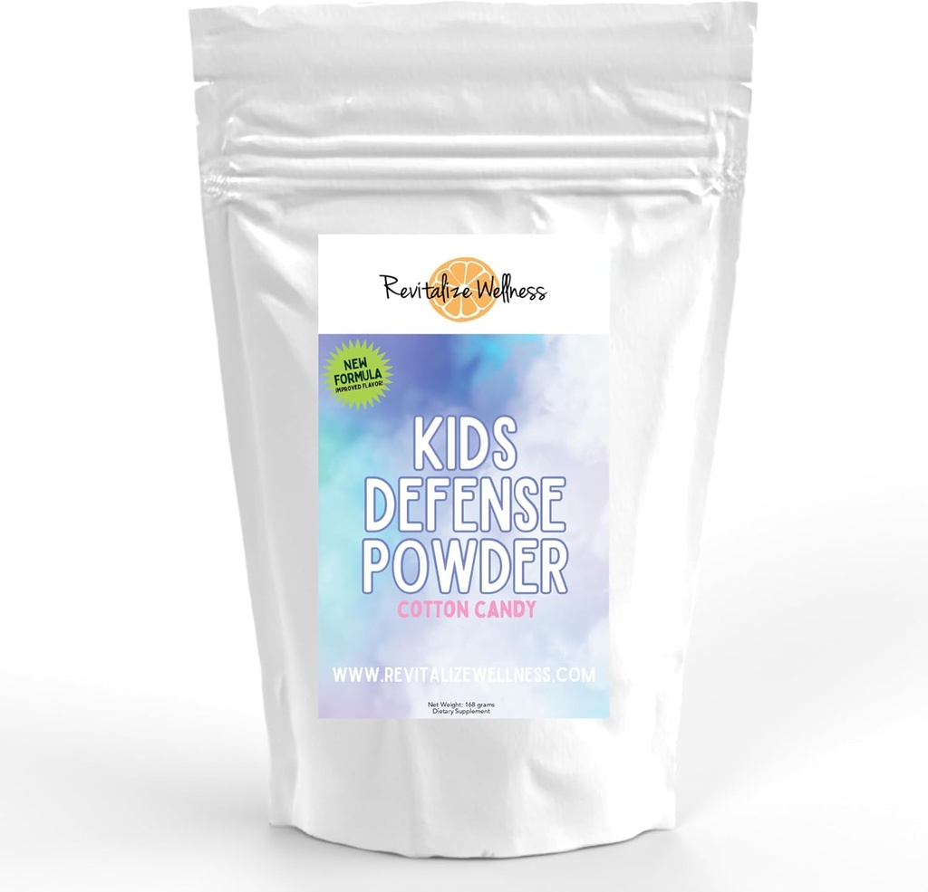 Poudre pour la défense des enfants: Nouvelle formule, saveur améliorée: Dose orthomoléculaire de 1000 mg de vitamine C et 250 mg de B3.