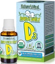 Nature's Meal - Vitamine D druppels voor zuigelingen, Baby Vitamine D druppels voor het immuunsysteem, Hart Gezondheid, en Bone Health, Liquid Vitamine D met Vitamine D3 400 IE per Serving, Unflavored, 14,5 ml