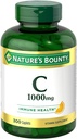 Vitamina C nature's Bounty 1000mg, Suporta Saúde Imune e Antioxidante, Suplemento Vitamina C, 1 por dia, 300 Caplets Vegetarianos