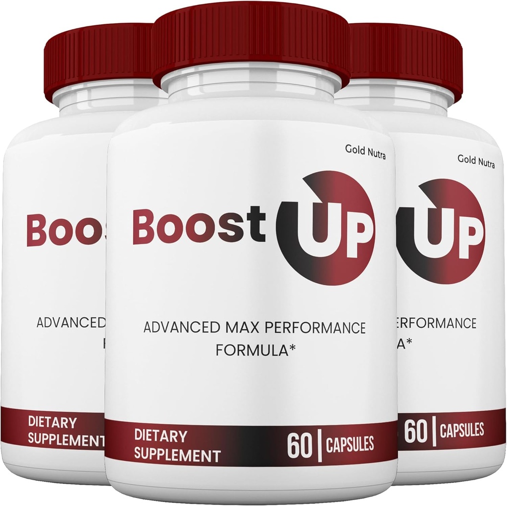 Boost Up Capsules, Boost Up Pills, All Natural Supplement, BoostUp Maximum Strength Pastillas 60 Capsules por Bottle (3 Pack)
