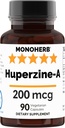 MONOHERB Huperzine-A 200mcg - 90 Veg Kapsler