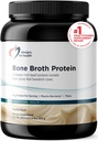 December for Broth Broth Protein Protember – 21g Gras-Fed, Collagen-Rich Protein – Vanilla, Paleo, Not-GMO, Dairy-free (30 server/810g).