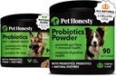 Probiotics Bundle: Dog Probiotics for Diarrhea & Bowel Support Chews & Powder with Digestive Enzymes for Gut Health (Duck 90 ct)
