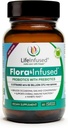 Life Infused - Flora Infused Probiotics with Prebiotics - 50 Billion KSV, 13 padermių, a Patented Enzyme Blend to promoter Digestive Health and Enhance Immune Function. Veganas - 60 kapsulių