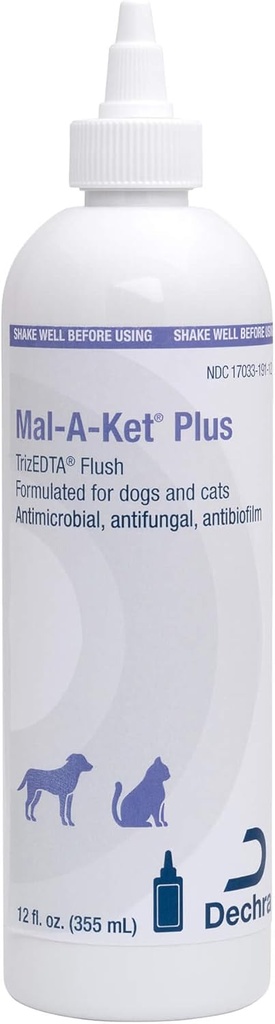 Mal-A-Ket Plus TrizEDTA Flush pour chiens et chats, 12 oz