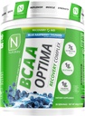 NutraKey BCAA Optima Post Workout Recovery Complex, No Sugar, No Carb, Recovery Aid, Blue Aviečių