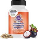 Mangosteen Pericarp kapsulas – Organic Saldējums Kaltēta pulvera stiprums, bagāts ar 56+ Spēcīgas Ksantones & Flavonoids, augsta ORAC – 120 Veggie kapsulas