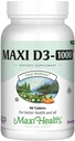 Vitamin D3 1000 IU Dietary Supplement - Easy to Swallow - Odorless & Tasteless - Supports Calcium Absorption, Immune Health and Bone Health in Adult Women & Men - 90 Tablets - by Maxi Health