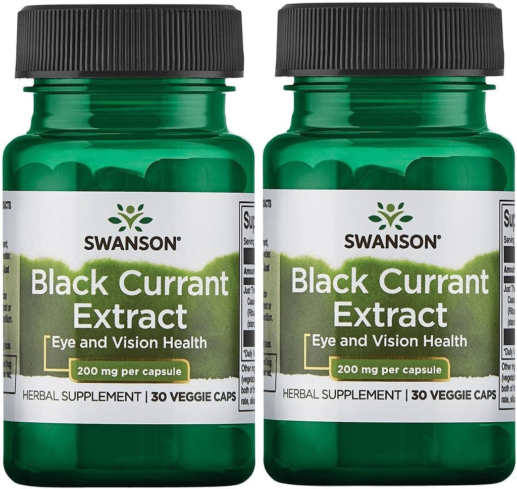 Swanson Black Sõstra ekstrakt 200 mg 30 Veg Caps 2 Pack