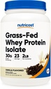 Nutricost Grass-Fed Whey Protein Isolate (Vanilla) 2LBS - Non-GMO, Gluten Free, Natural Flavors