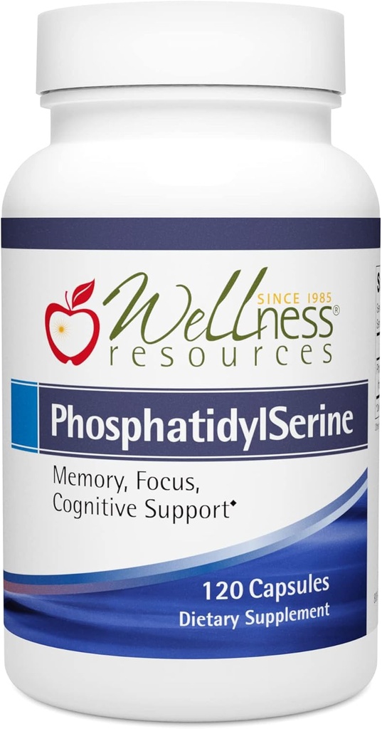 משאבי בריאות PhosphatidylSerine Soy-Free Sunflower Source (100mg, 120 קפסולות) Non-GMO, טבעוני...