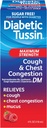 Diabetic Tussin DM 最大强度咳嗽和胸收缩救济液 Cough Syrup, 糖尿病患者安全, Berry Flavored, 4 Fl Oz (Pack of 1)