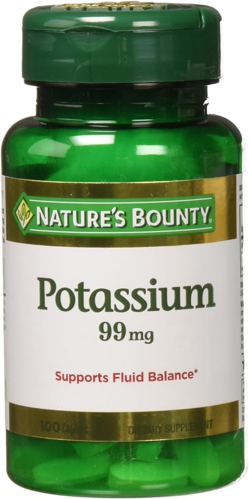 Looduse Bounty Kaalium Gluconate 300 Caplets (3 X 100 Count Pudelid)