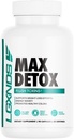 Max Detox – Full Body Cleanse, Ridurre la ritenzione idrica, Ridurre Bloating Integratore alimentare - 60 Capsule, 30 Serve